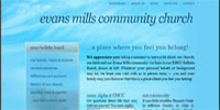 splash for Evans Mills Community Church website